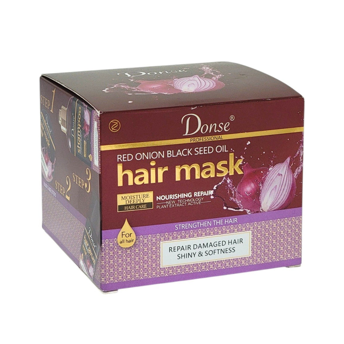 MASCARILLA PARA EL CABELLO REPARADORA CON EXTRACTO DE CEBOLLA ROJA Y ACEITE DE SEMILLA NEGRA MIELLE 500ML