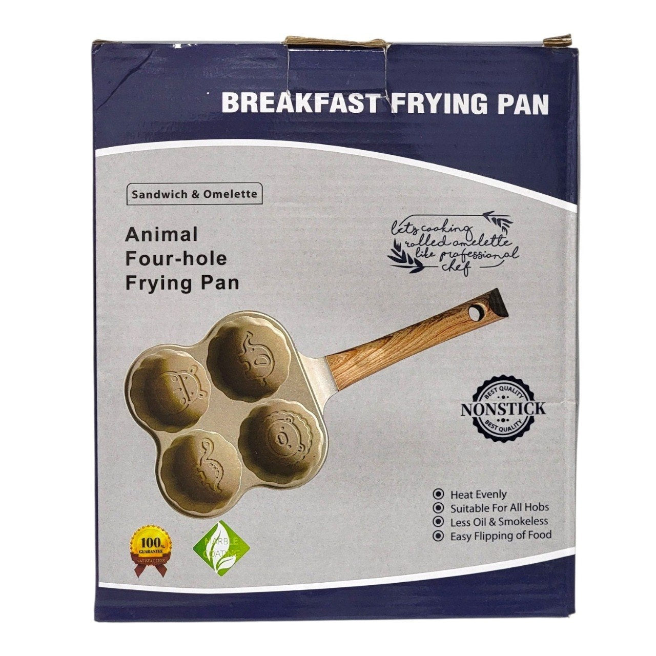 SARTEN CON 4 DIVISIONES PARA DESAYUNO CON DISEÑOS INFANTILES