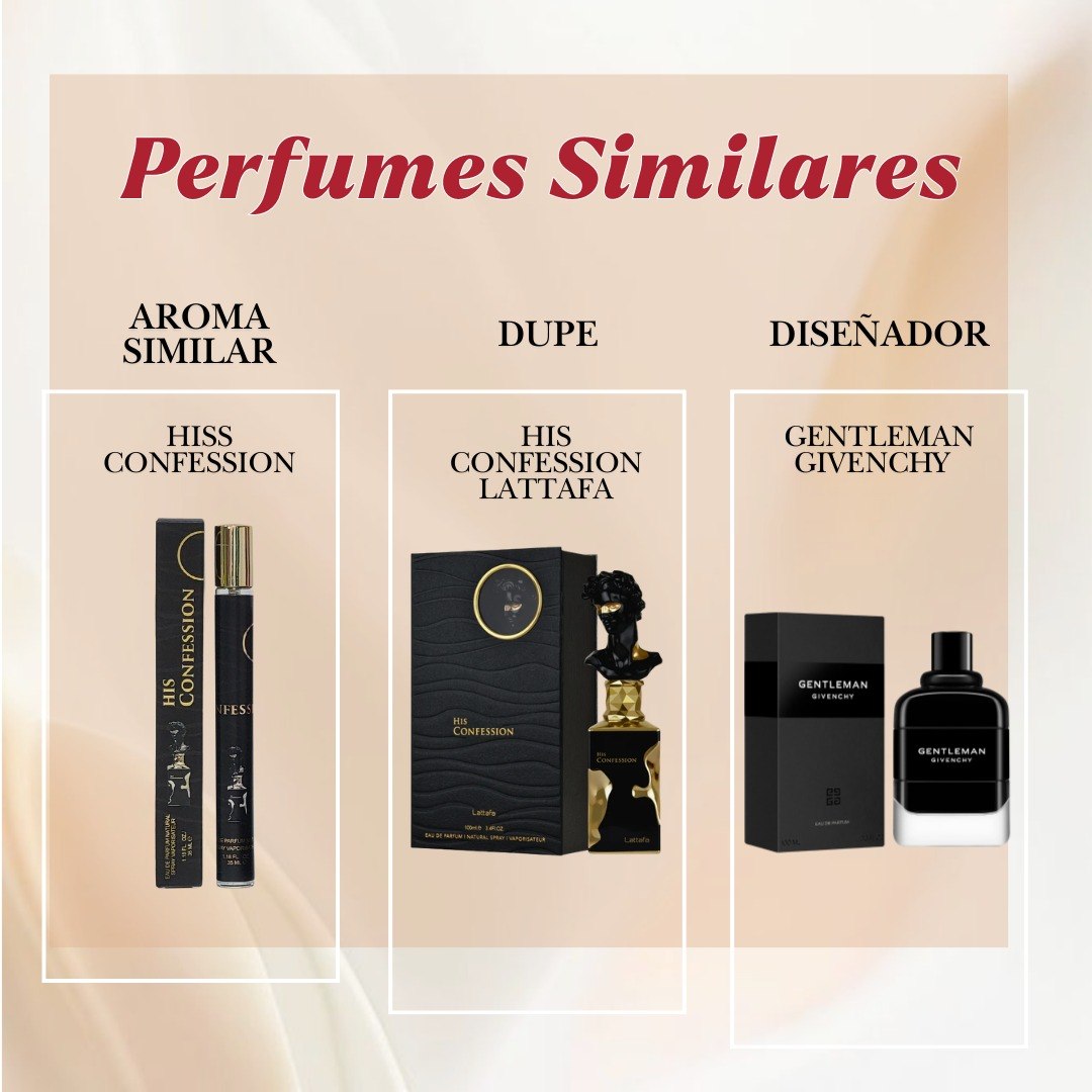 PERFUME EN TUBO HIS CONFESSION EDP 35ML (H) (AROMA INSPIRADO EN LATTAFA HIS CONFESSION)