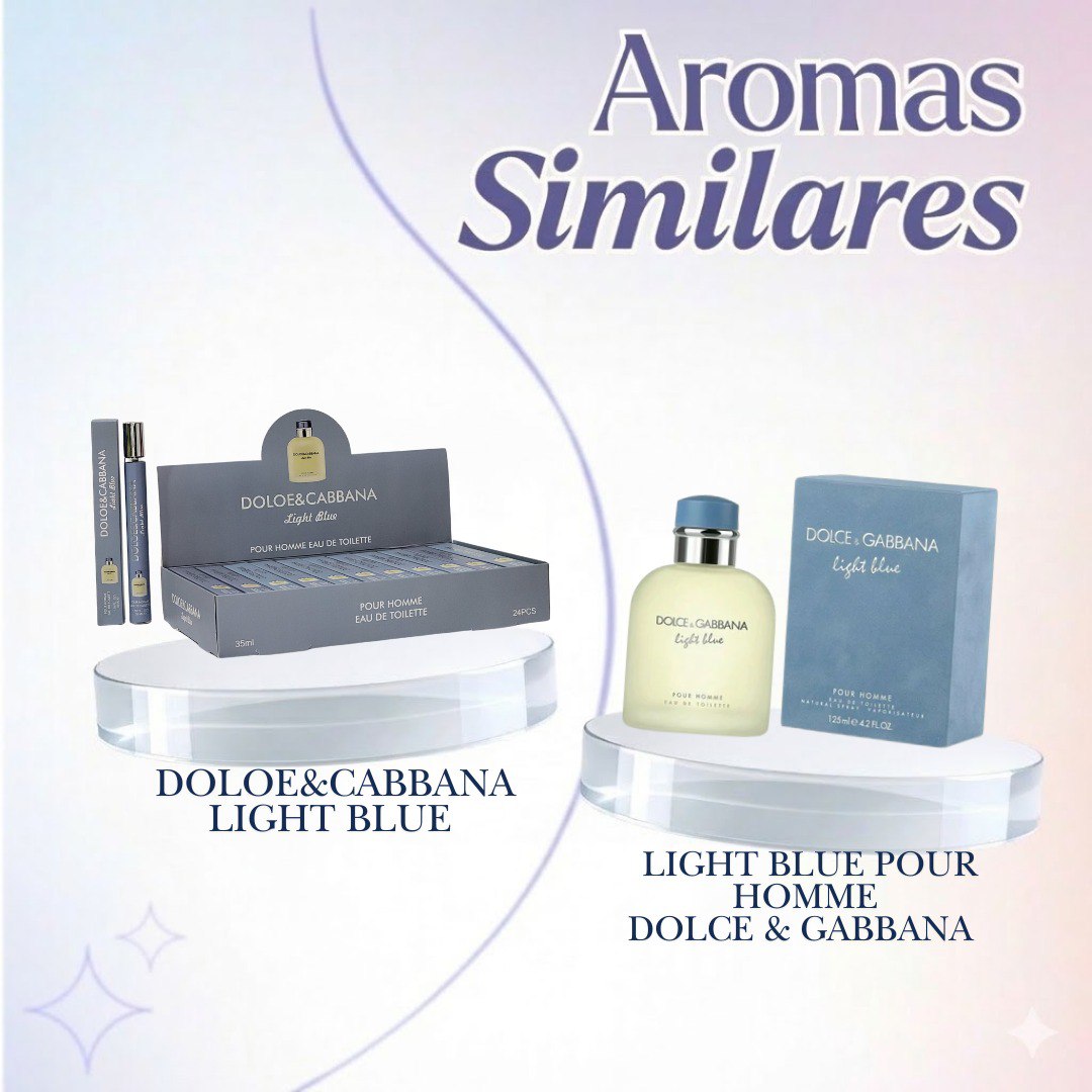 PERFUME EN TUBO DOLOE&CABBANA LIGHT BLUE EDP 35ML (H) (AROMA INSPIRADO EN DOLCE & GABBANA LIGHT BLUE)