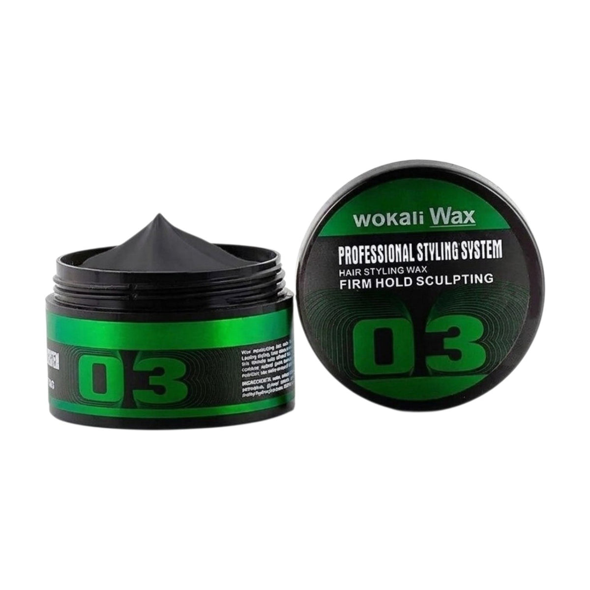 CERA PARA EL CABELLO DE ALTA FIJACION ACABADO SEMI-MATE WOKALI WAX 130G