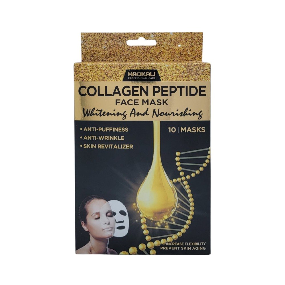 MASCARILLA FACIAL BLANQUEADORA DE PEPTIDOS DE COLAGENO HAOKALI 30ML
