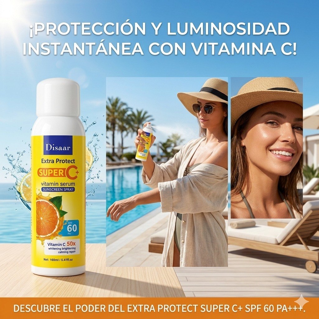 PROTECTOR SOLAR EN SPRAY ACLARANTE SPF60 DISAAR 160ML
