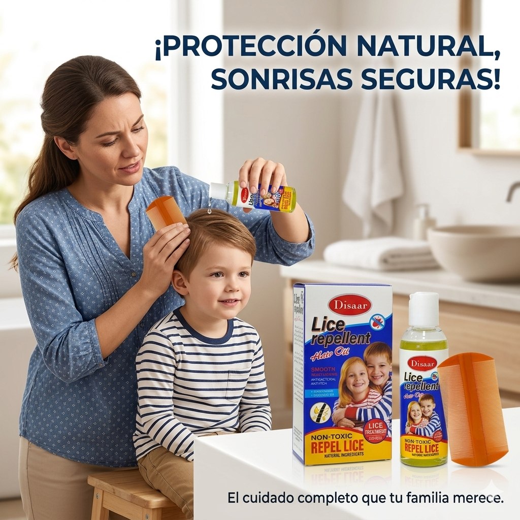 ACEITE PARA EL CABELLO REPELENTE Y TRATAMIENTO DE PIOJOS DISAAR 100ML