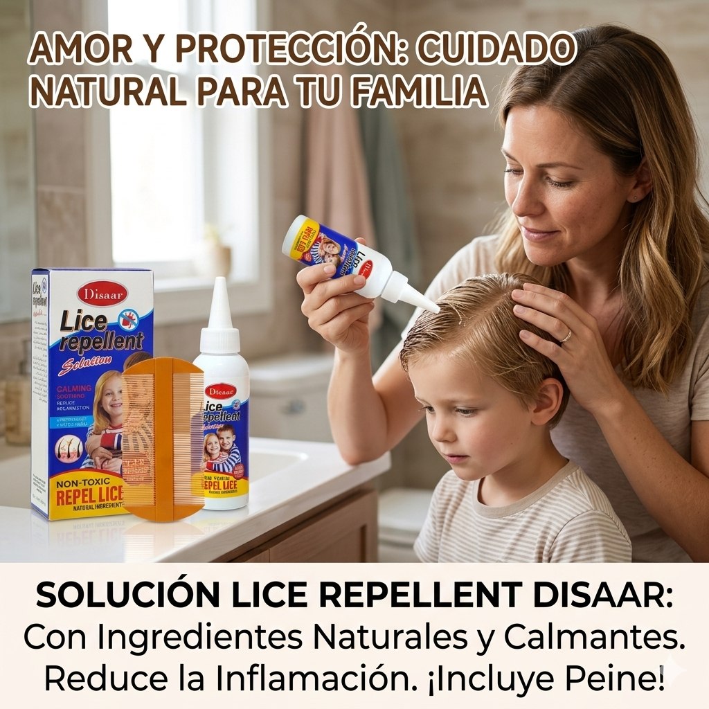 SOLUCION REPELENTE Y TRATAMIENTO CONTRA PIOJOS CON MENTA Y HAMAMELIS DISAAR 100ML