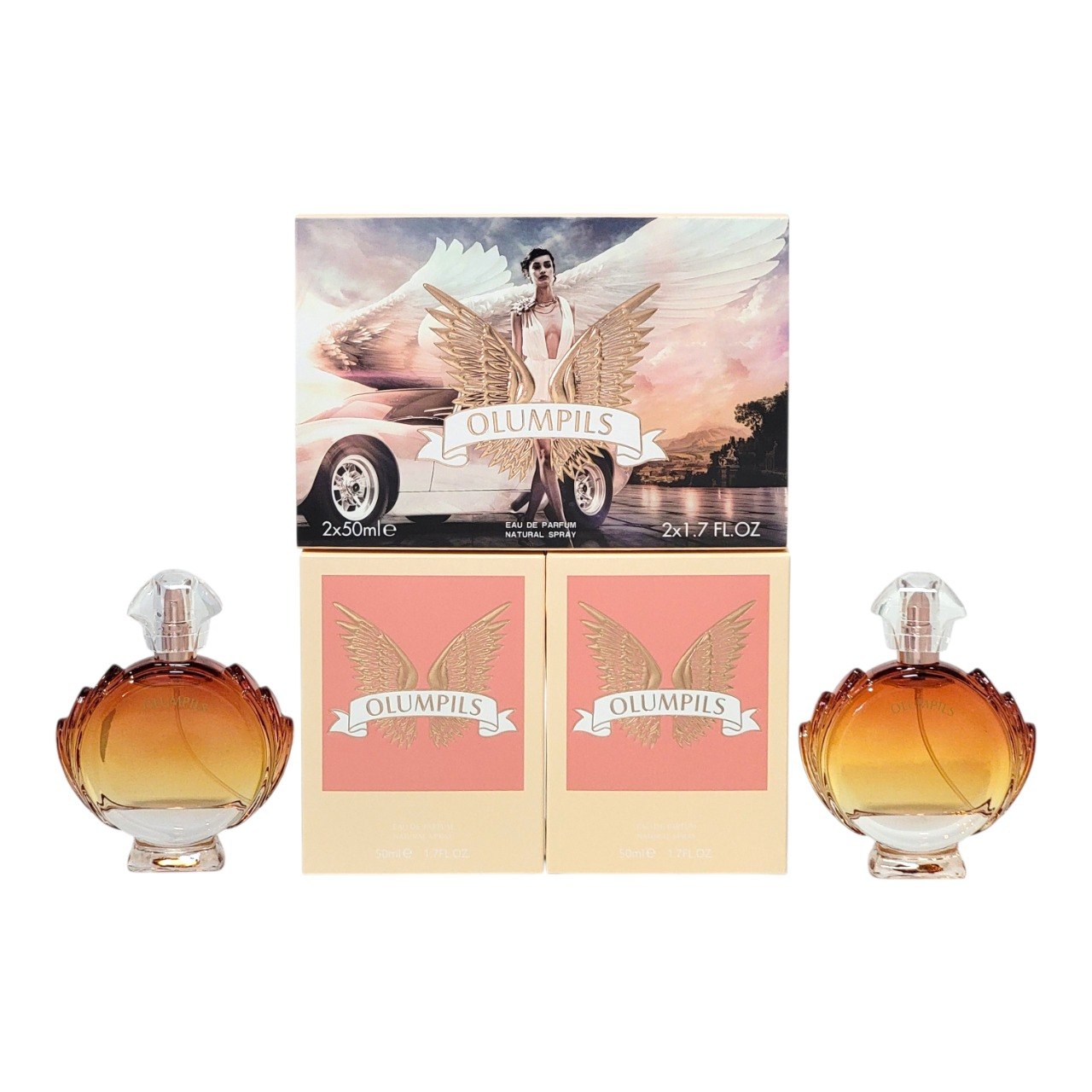 SET OLUMPILS EDP 50MLX2 (M) (AROMA SIMILAR A PACO RABANNE OLYMPEA)