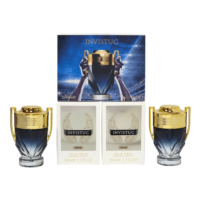 SET INVISTUC EDP 50MLX2 (H) (AROMA SIMILAR A PACO RABANNE INVICTUS PARFUM)