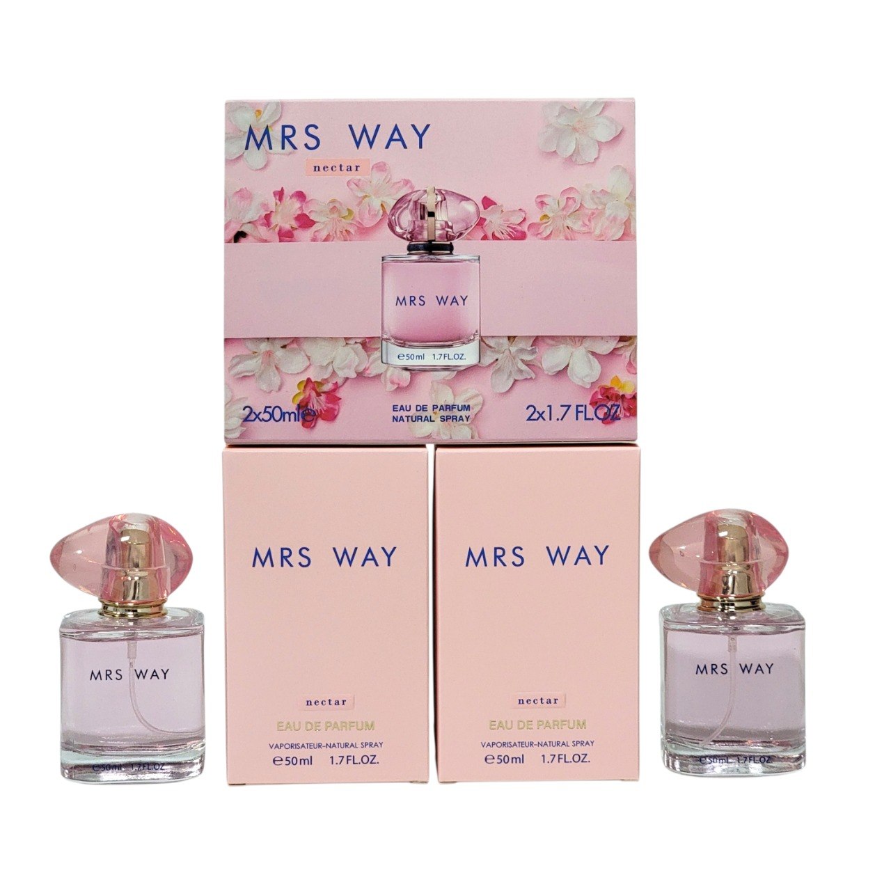 SET MRS WAY NECTAR EDP 50MLX2 (M) (AROMA SIMILAR A GIORGIO ARMANI MY WAY NECTAR)