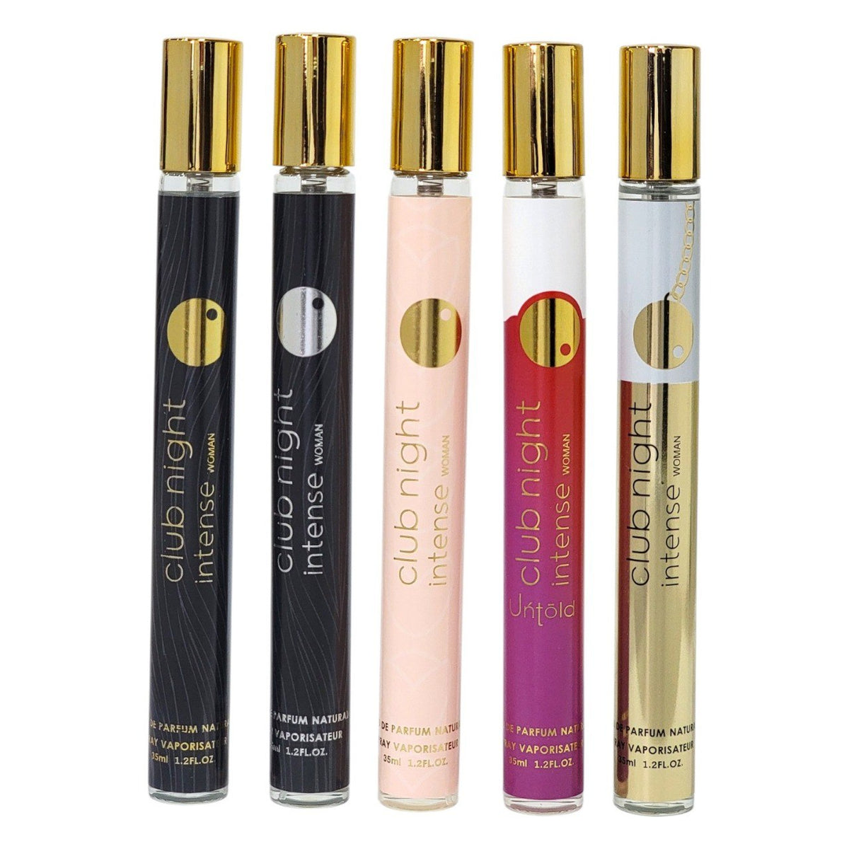 SET PERFUME EN TUBO CLUB NIGHT MYSTICAL EDP (M) 35ML X 5PCS (INSPIRADO EN ARMAF CLUB DE NUIT)