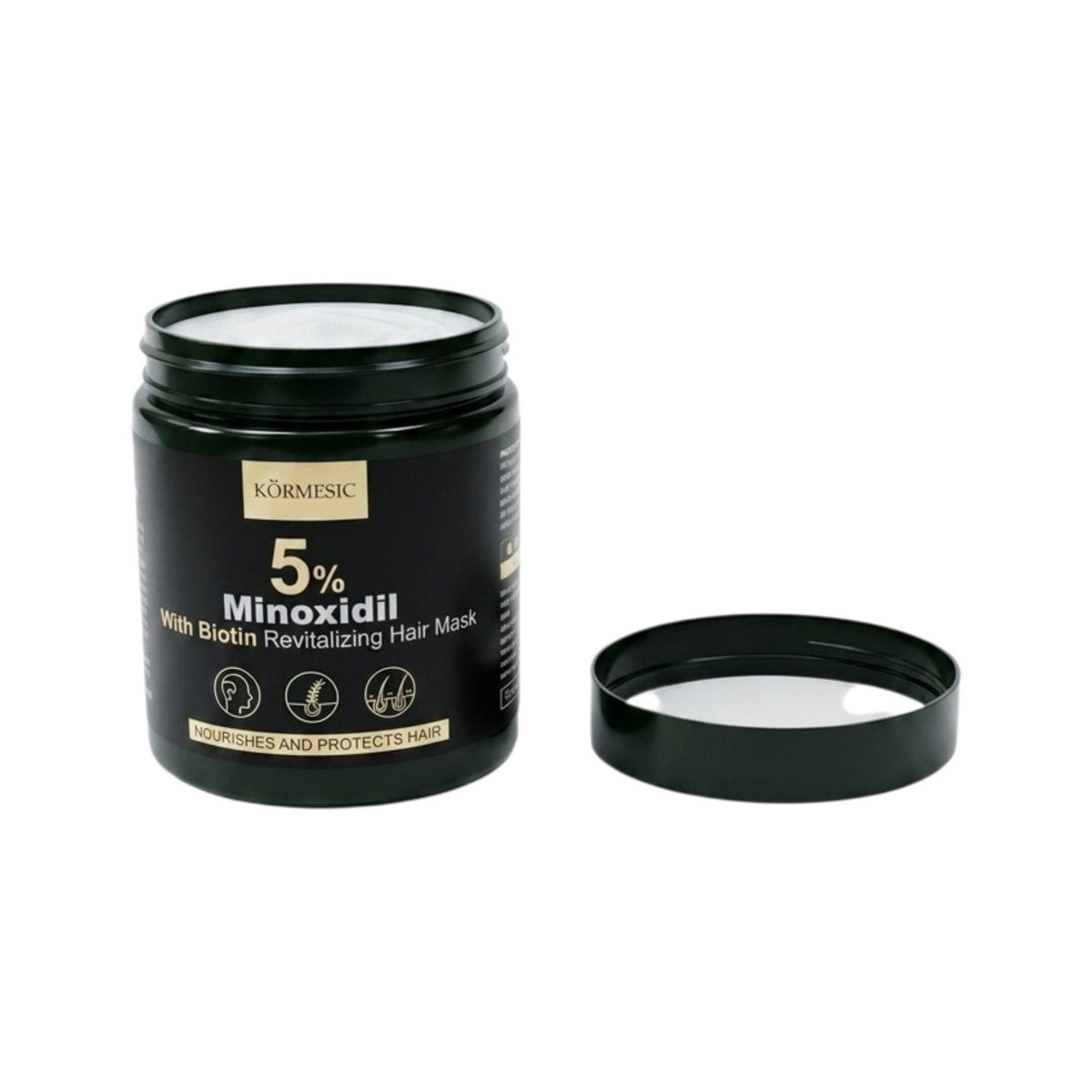 MASCARILLA PARA EL CABELLO ESTIMULANTE CON MINOXIDIL 5% Y BIOTINA KORMESIC 250G