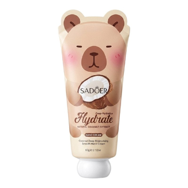CREMA PARA MANOS HIDRATANTE CON EXTRACTO NATURAL DE COCO SADOER 60G