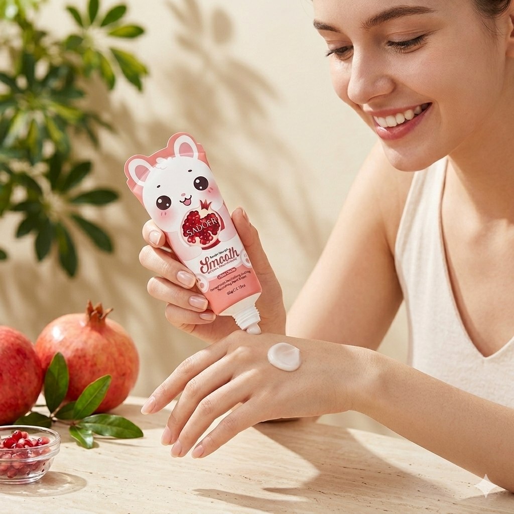 CREMA PARA MANOS HIDRATANTE CON EXTRACTO NATURAL DE GRANADA SADOER 60G