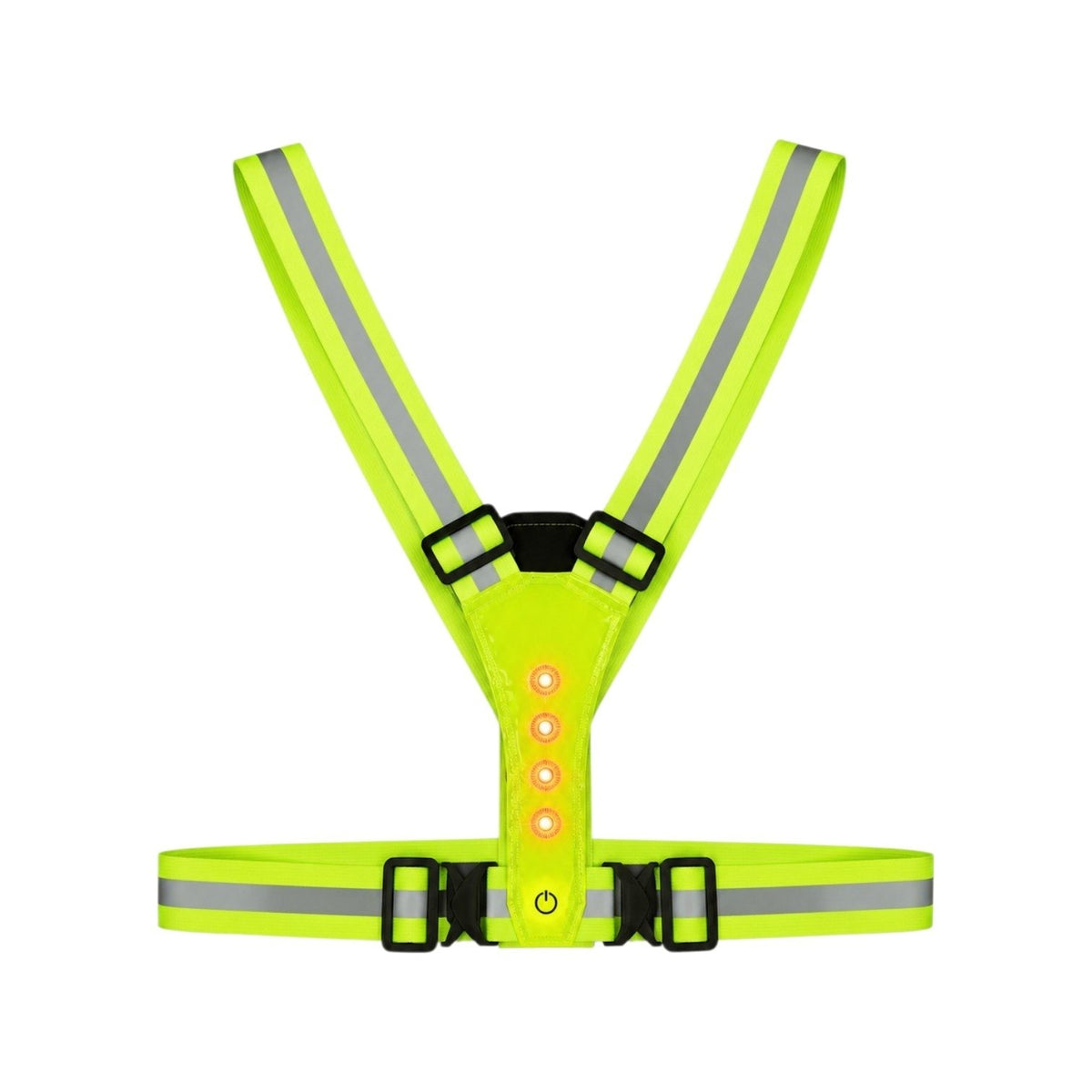 CHALECO REFLECTIVO DE SEGURIDAD CON LUCES LED INTEGRADAS