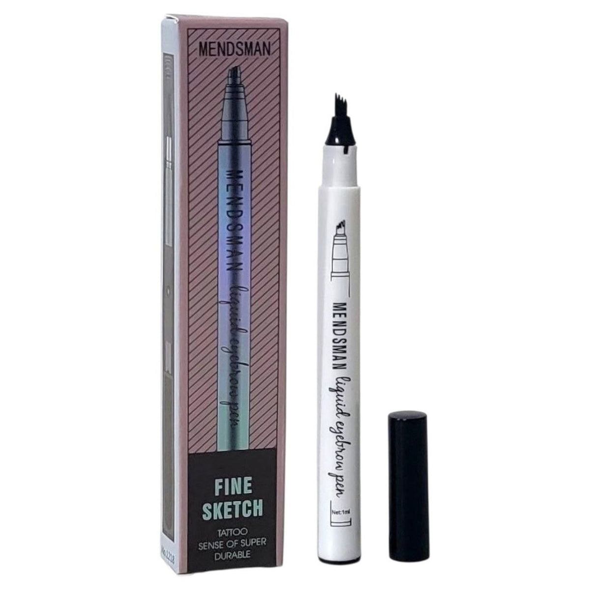 LAPIZ LIQUIDO PARA CEJAS IMPERMEABLE TONO BLACK 24H MENDSMAN