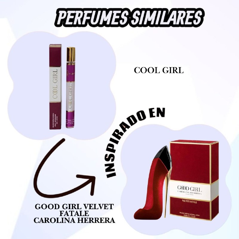 PERFUME EN TUBO PARA DAMA COOL GIRL 68 EDP 35ML (M) (AROMA SIMILAR A CAROLINA HERRERA GOOD GIRL VELVET)