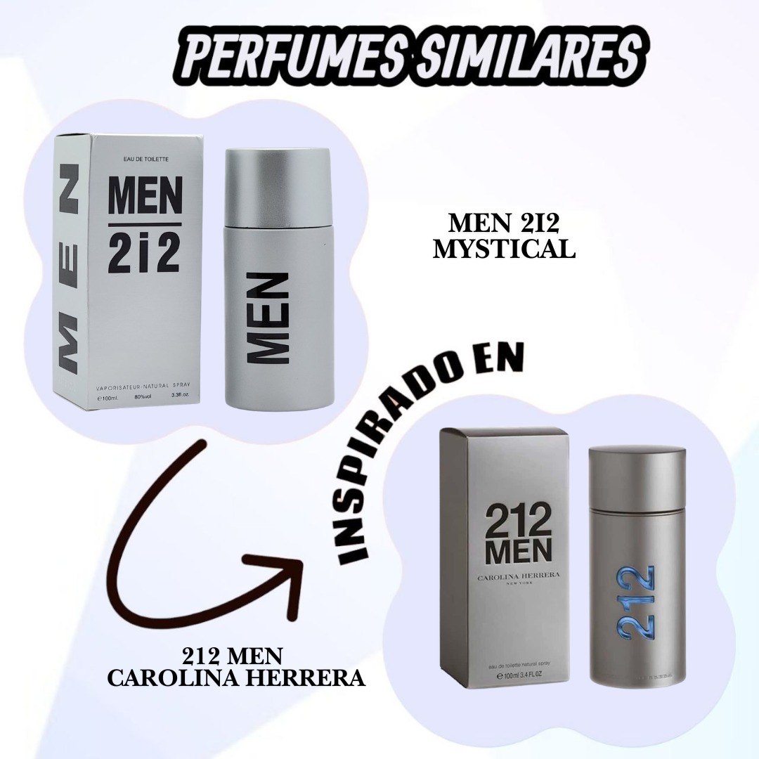 MEN 2I2 EDT 100ML (H) (AROMA SIMILAR A CAROLINA HERRERA 212)