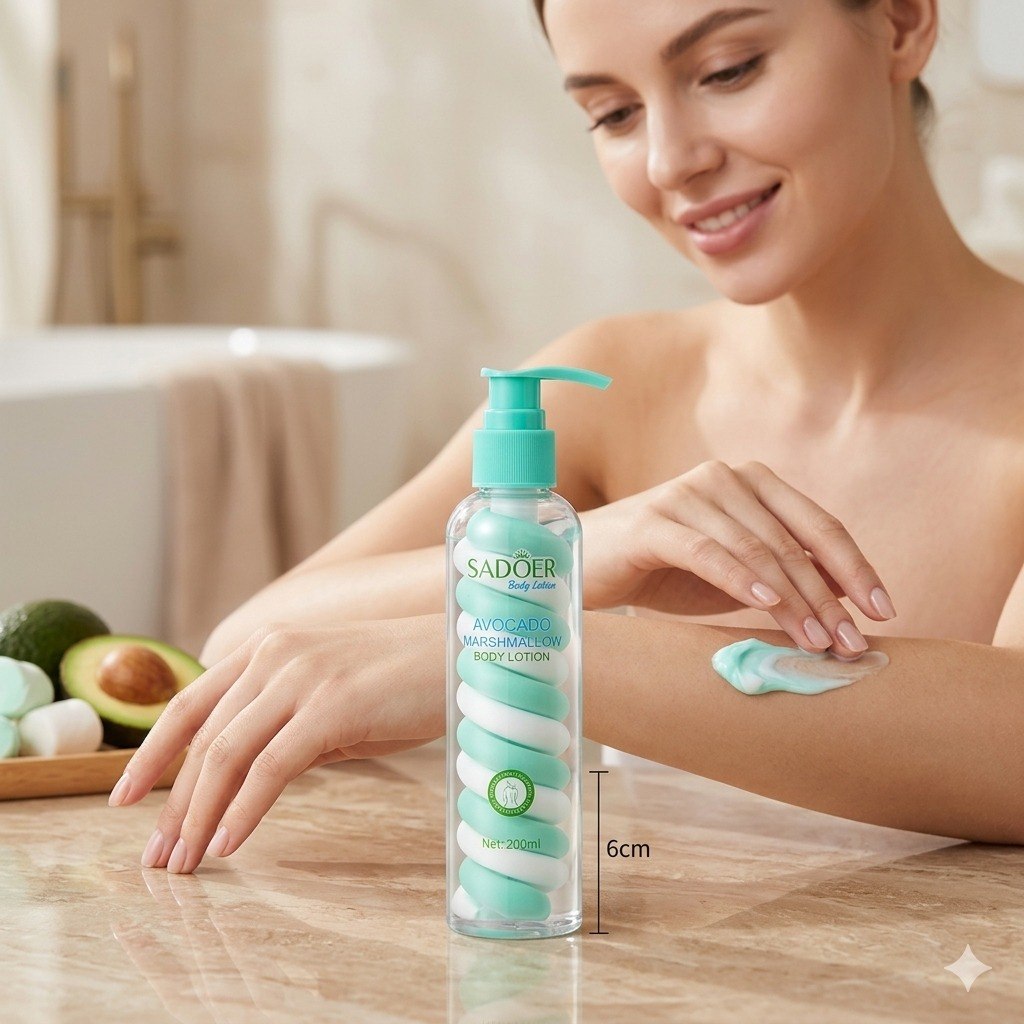 CREMA CORPORAL HIDRATANTE TEXTURA DE MALVAVISCO CON EXTRACTO DE AGUACATE SADOER 200ML