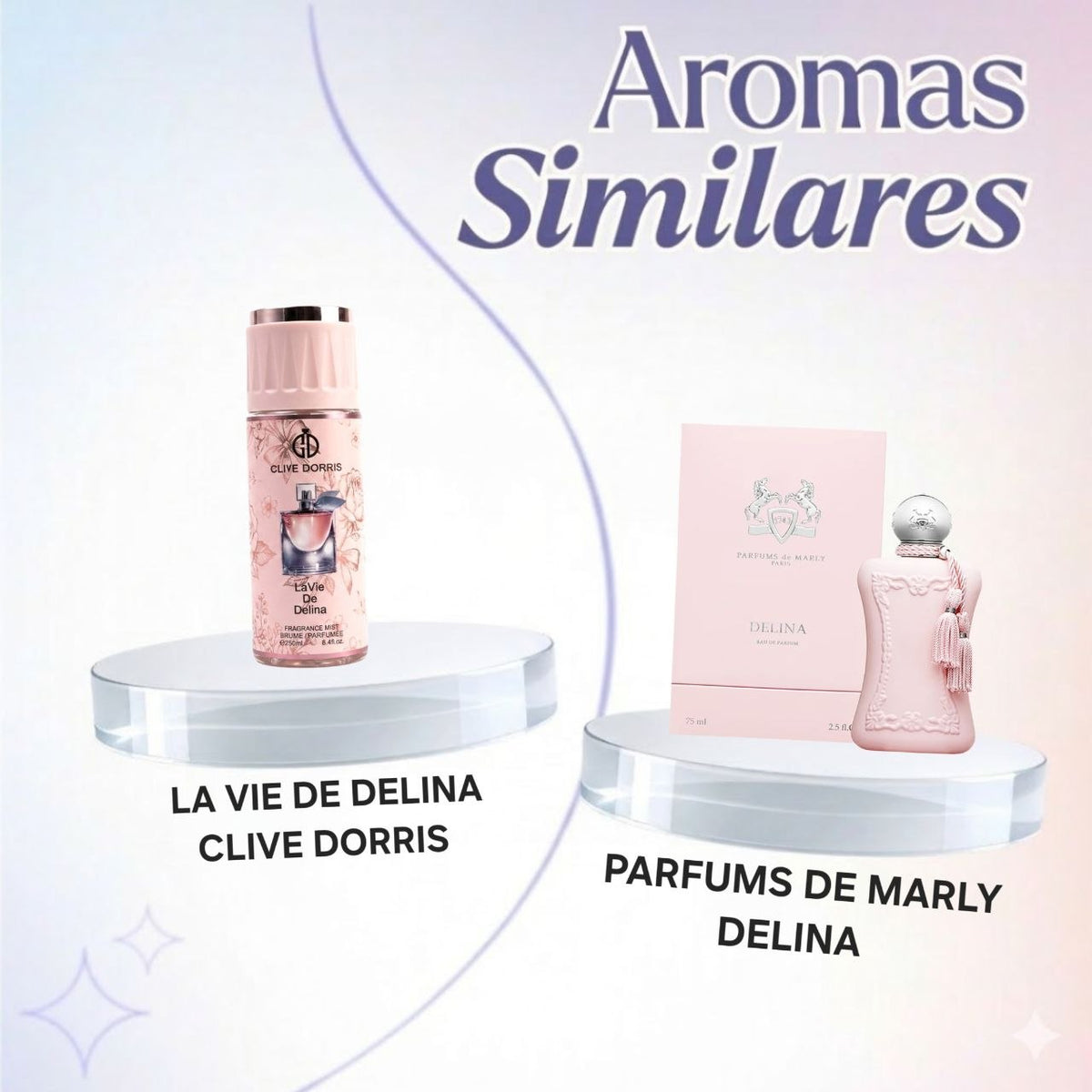 SPLASH CLIVE DORRIS LA VIE DE DELINA 250ML (M) (AROMA SIMILAR A PARFUM DE MARLY DELINA)