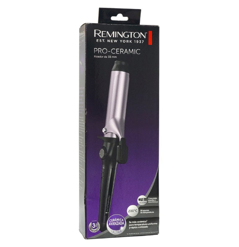 RIZADORA ENCOLOCHADORA QUE CREA ONDAS GRANDES Y VOLUMINOZA RAPIDAMENTE CON CONTROL DE TEMPERATURA REMINGTON