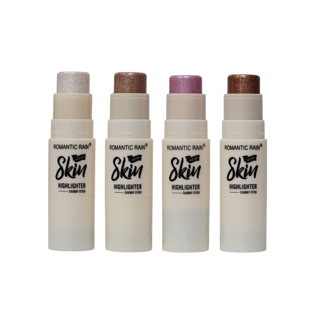 ILUMINADOR EN BARRA CON BROCHA DIFUMADORA ROMANTIC RAIN (DUPE DE SHEGLAM)