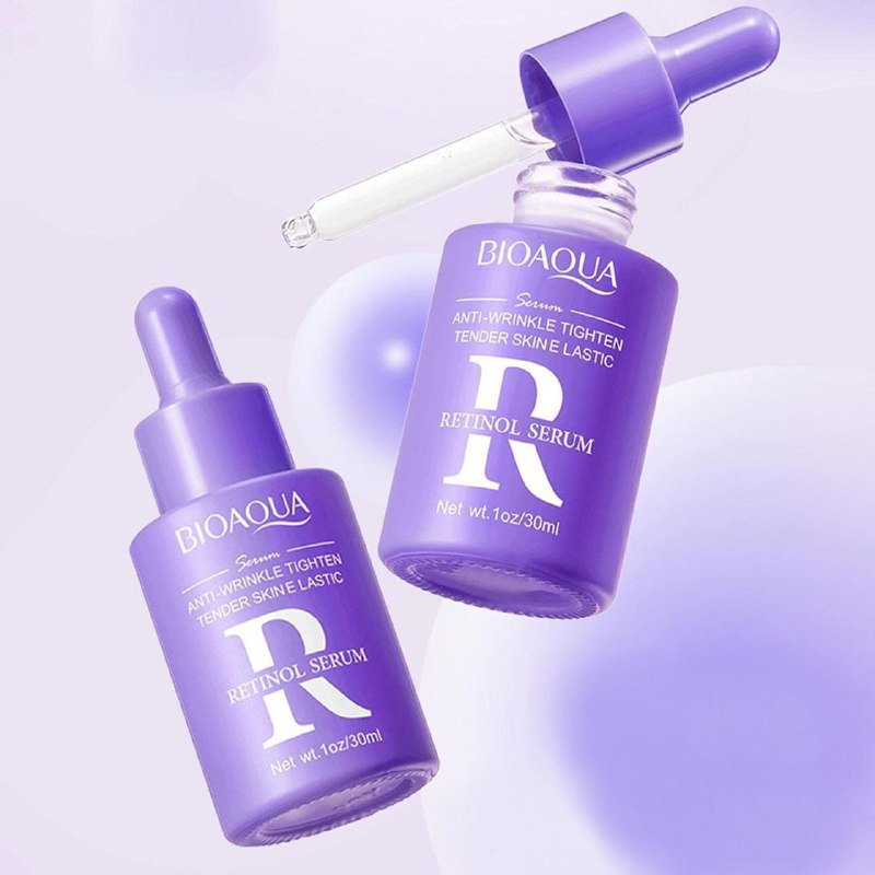 SUERO FACIAL DE RETINOL ANTIARRUGAS CON RETINOL Y ACIDO HIALURONICO BIOAQUA 30ML