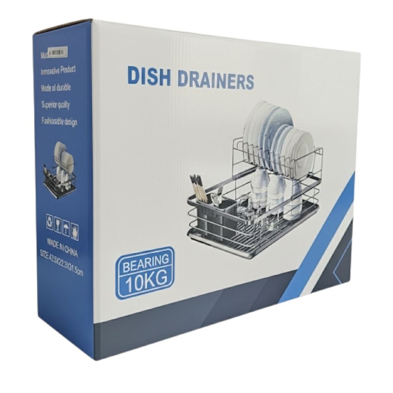 ESTANTE ORGANIZADOR ESCURRIDOR DE PLATOS, REJILLA DE DRENAJE SOBRE EL FREGADERO TODO EN 1, 2 NIVELES KETCHEN RACK