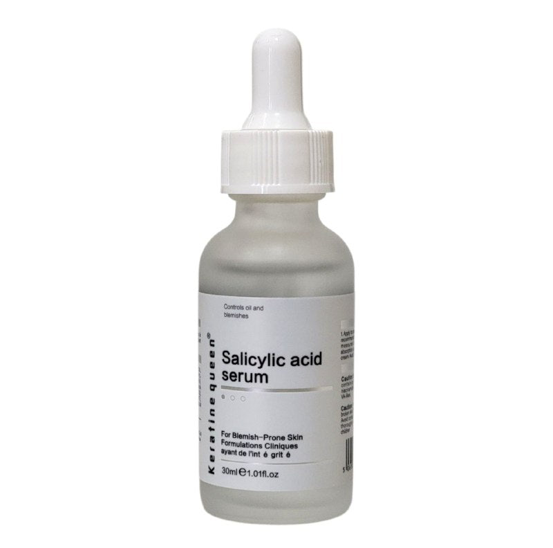 SUERO FACIAL DE ACIDO SALICILICO QUITA IMPERFECCIONES 30ML, ESPECIALMENTE FORMULADO PARA PIELES PROPENSAS A IMPERFECCIONES, REDUCE LAS LINEAS FINAS Y ARRUGAS, DEJANDO LA PIEL SUAVE Y TERSA KERATINE QUEEN