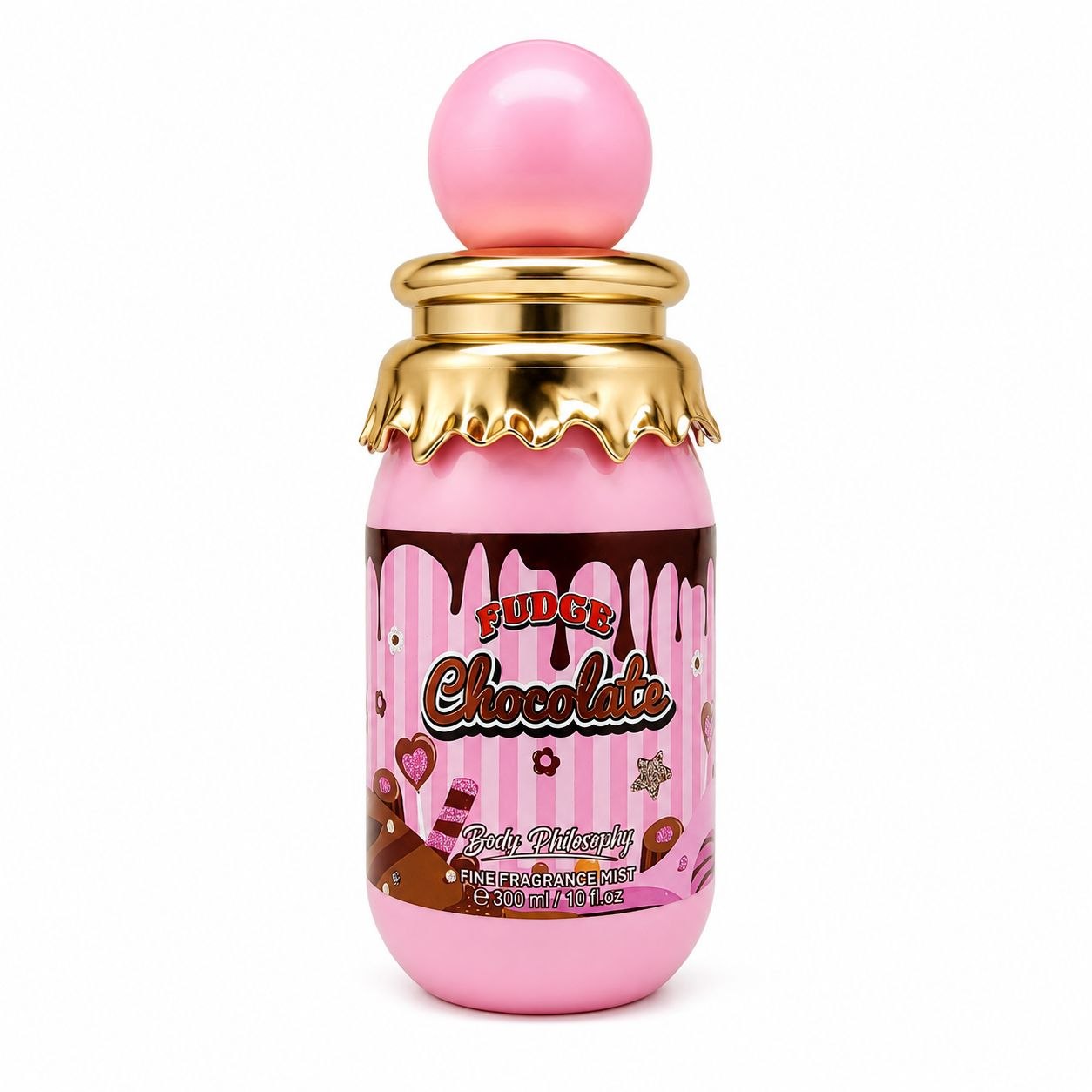 BODY PHILOSOPHY FUDGE CHOCOLATE EDC 300ML (M) (AROMA SIMILAR A GRANDEUR TUBBEES CHOCOLATE FUDGE)