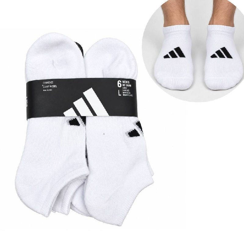 CALCETA TOBILLERA ADIDAS ORIGINAL PARA HOMBRE 6 PARES TALLA HOMBRE 8-12 TALLA MUJER 10-13