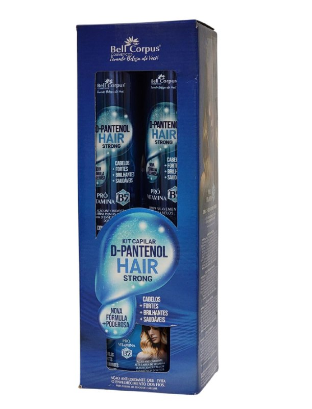 SET DE CUIDADO PARA EL CABELLO D-PANTENOL CABELLO FUERTE Y SALUDABLE BELL CORPUS COSMETICS