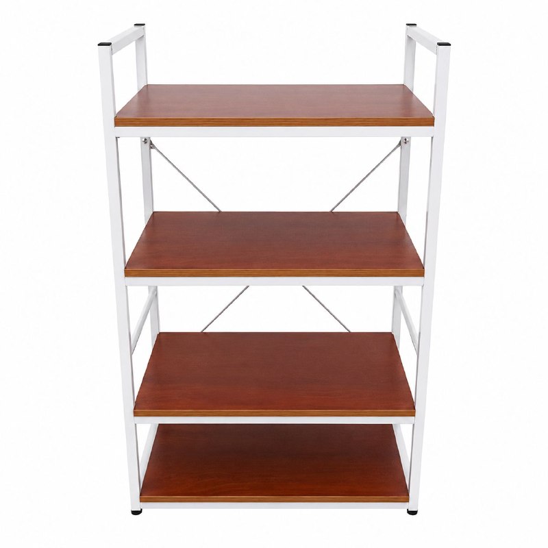 ESTANTE ORGANIZADOR DE 4 NIVELES VERTICAL RESISTENTE PARA EL HOGAR O OFICINA 123X41X9.5CM