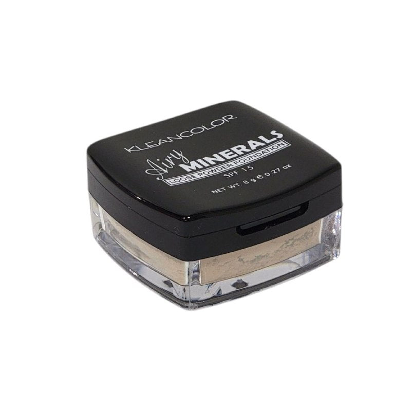 BASE EN POLVO SUELTO MATIFICANTE SPF 15 TONO MPP104 ALMOND AIRY MINERALS KLEANCOLOR 8G