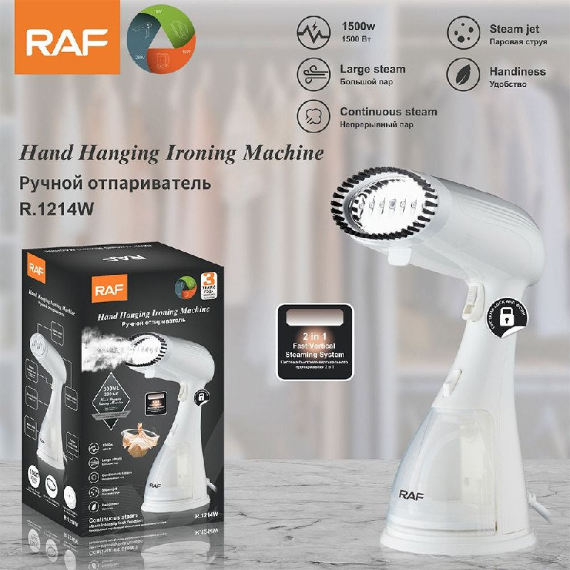 PLANCHA MINI PORTATIL A VAPOR DE CALENTAMIENTO RAPIDO 1500W RAF