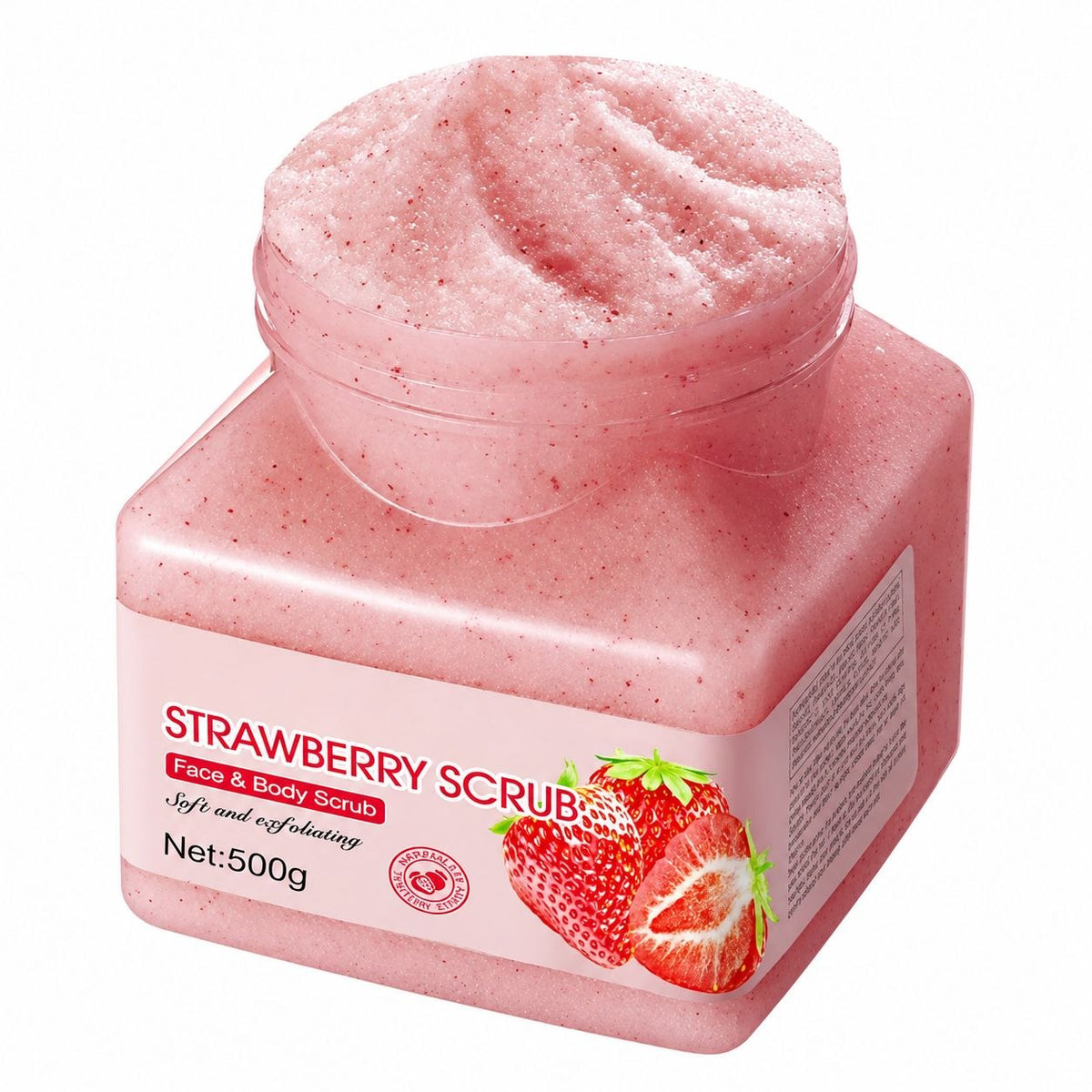 EXFOLIANTE CORPORAL DE SAL DE BAÑO CON EXTRACTO DE FRESA SADOER 500 G