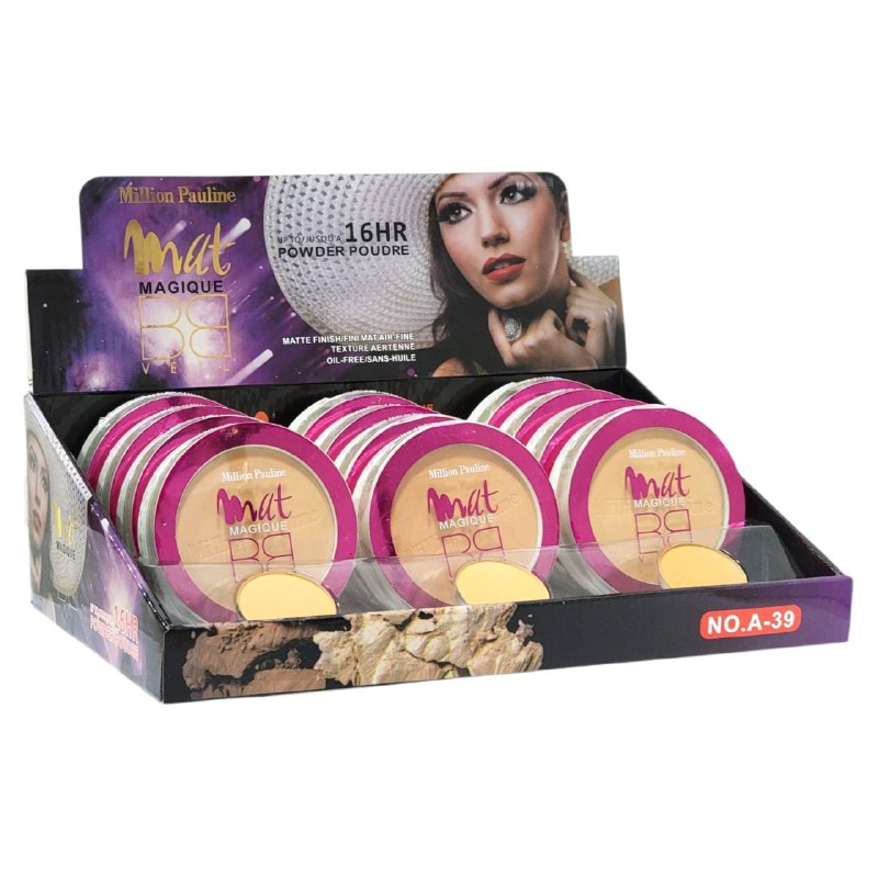 POLVOS DE MAQUILLAJE COMPACTO DE LARGA DURACION MILLION PAULINE (DUPE DE LOREAL)
