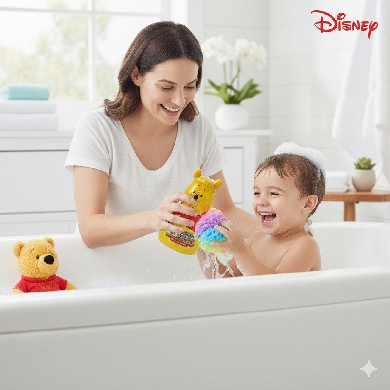 SHAMPOO PARA NIÑOS 3 EN 1 AROMA A UVA DISNEY WINNIE THE POOH 414ML