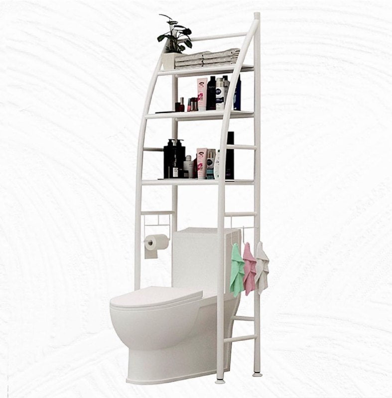 ESTANTE ORGANIZADOR PARA BAÑO DE 3 NIVELES SOBRE EL INODORO 47X25X170CM