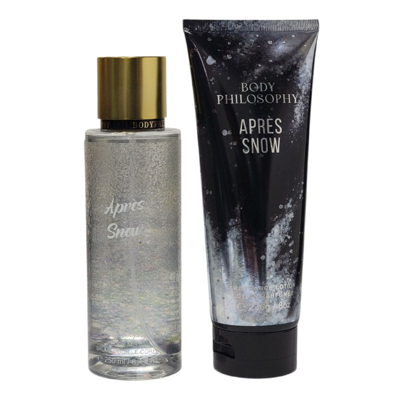 SET BODY PHILOSOPHY DESPUES DE LA NIEVE SPLASH 250ML, CREMA CORPORAL 236ML (M)