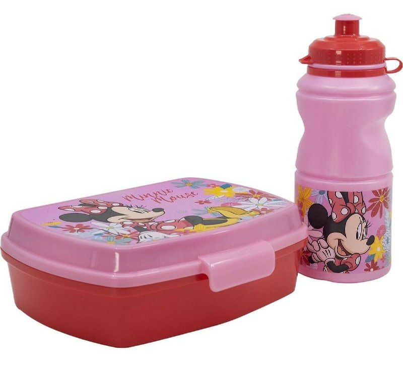 LONCHERA EN SET CON VASO DISNEY HOME MINNIE MOUSE