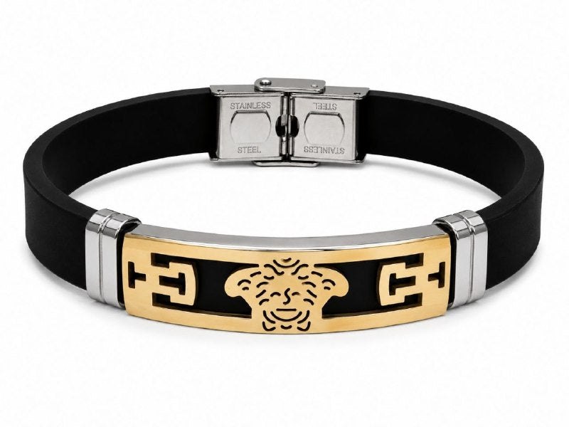 PULSERA DE ENCHAPE PARA CABALLERO, CARA 21CM