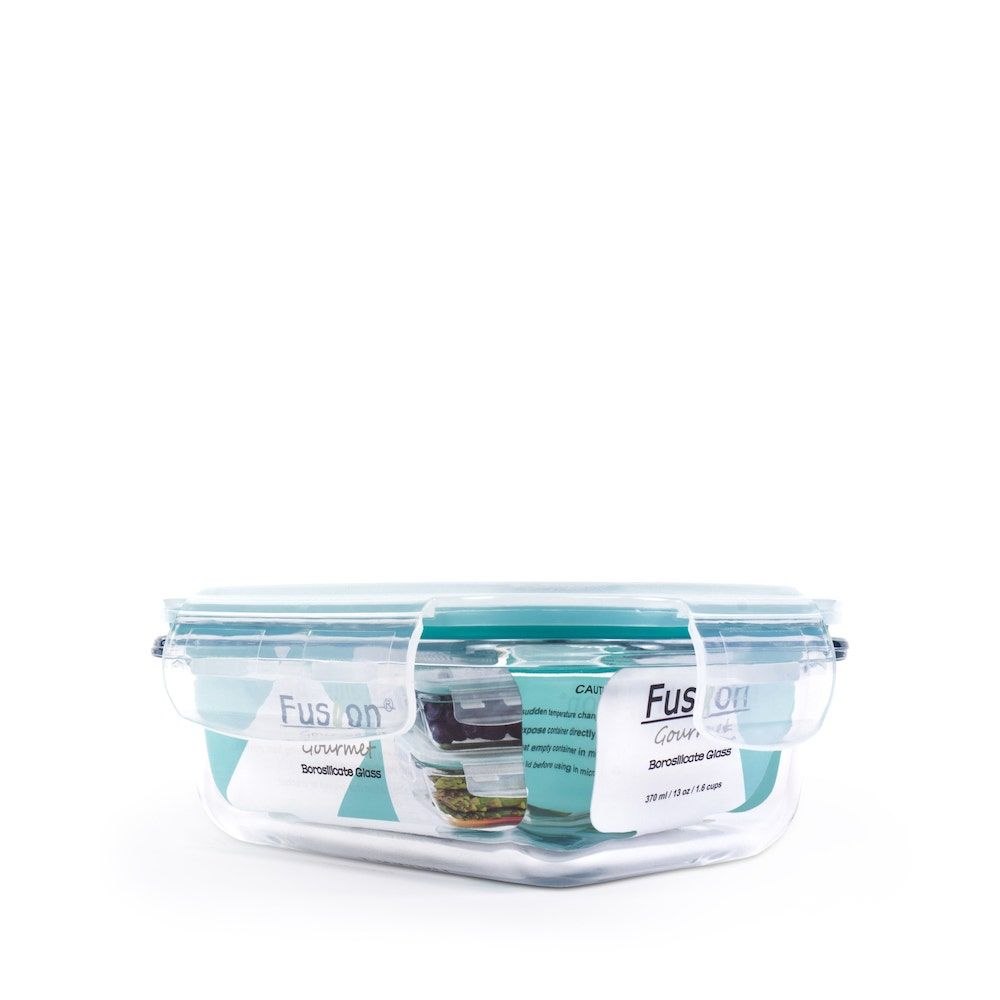 RECIPIENTE PANA PARA ALIMENTOS DE VIDRIO HERMETICA FUSION GOURMET 15X11X5CM