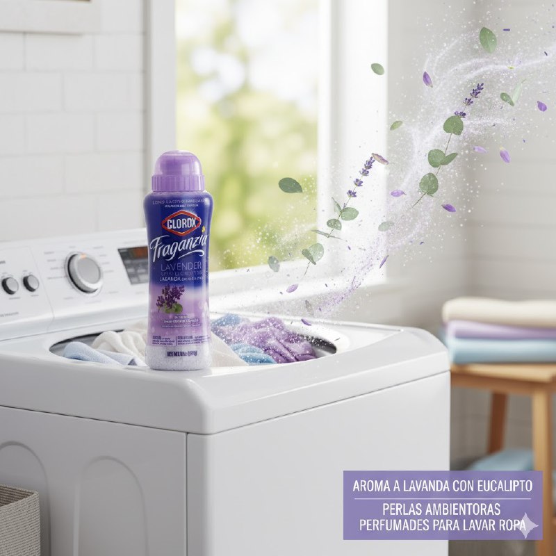 PERLAS AMBIENTADORAS PARA LAVAR ROPA POTENCIADOR DE AROMA A LAVANDA CON EUCALIPTO CLOROX FRAGANZIA 510G