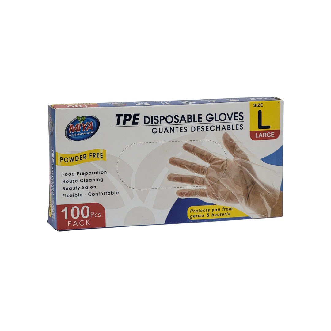 GUANTES DESECHABLES MULTIUSO TALLA L 100UND MIYA