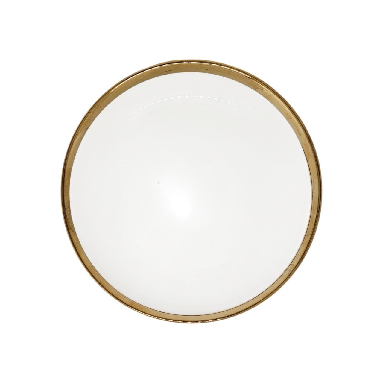 PLATO DE VIDRIO CON BORDE DORADO ESTILO JAPONES 21CM