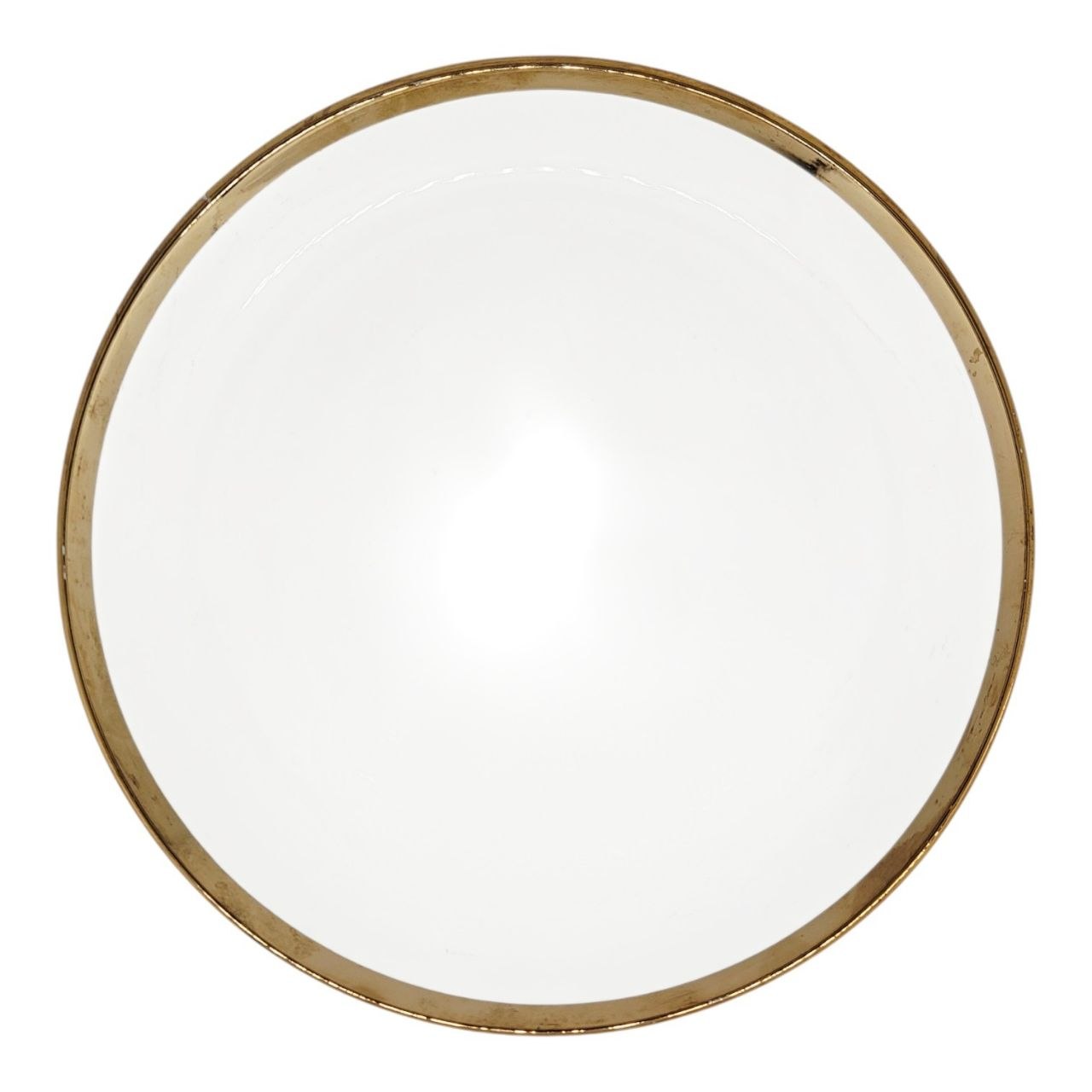PLATO DE VIDRIO CON BORDE DORADO ESTILO JAPONES 30CM