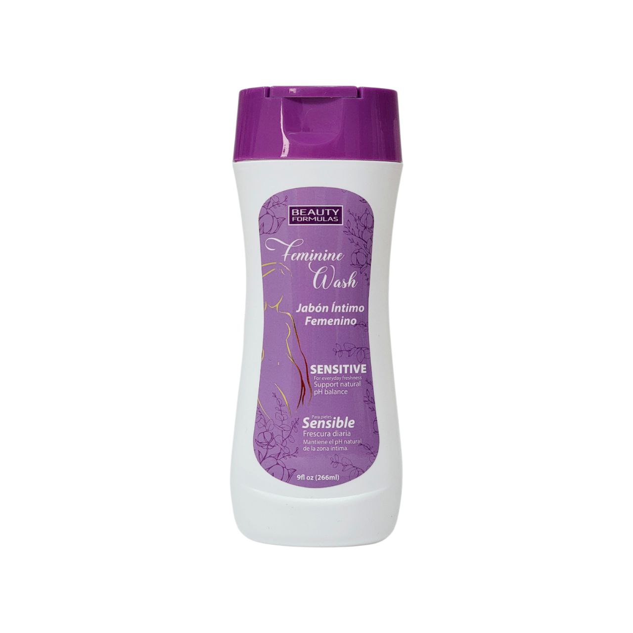 JABON INTIMO FEMENINO PARA PIELES SENSIBLES USO DIARIO BEAUTY FORMULAS 266ML