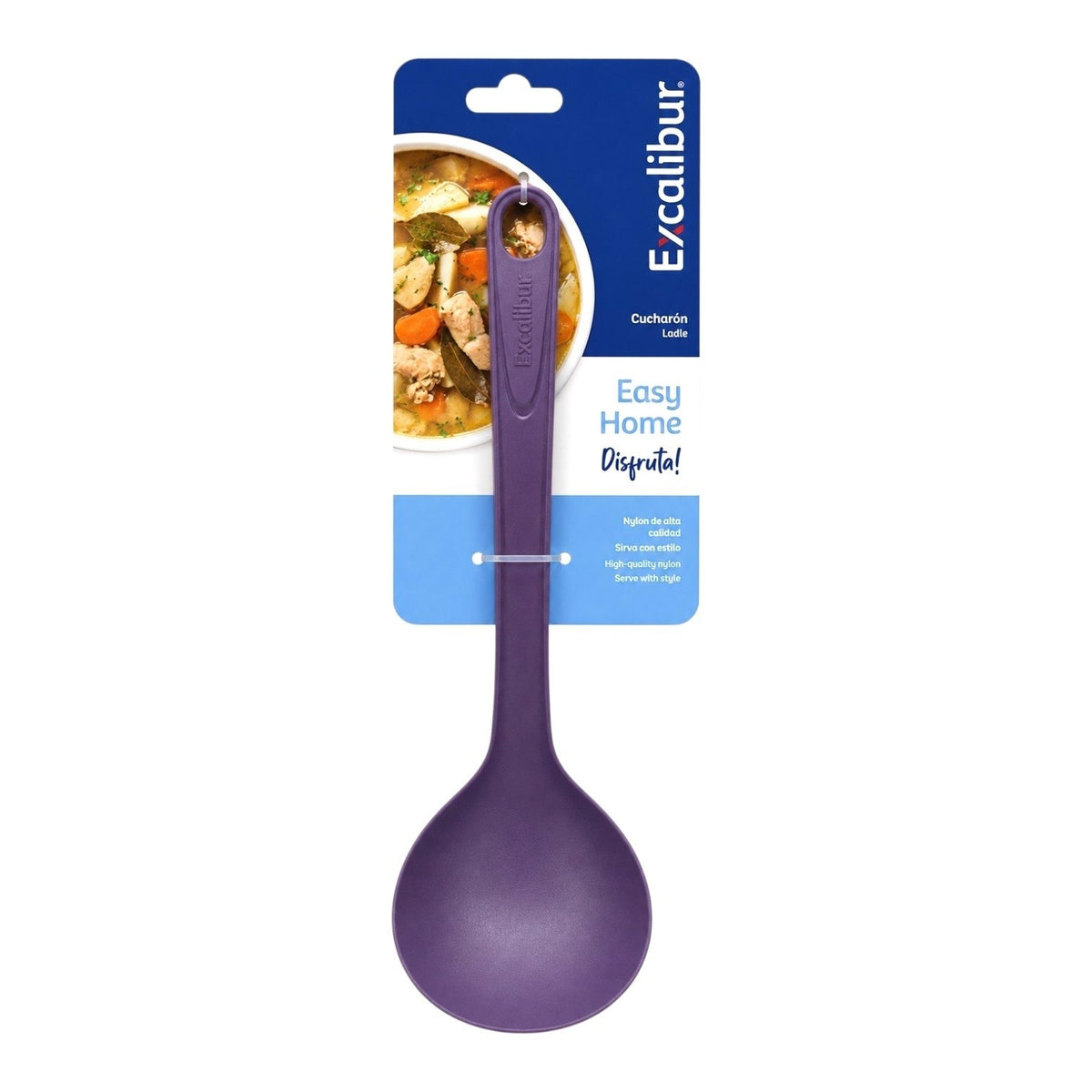 CUCHARON DE COCINA PARA SOPA ANTI-RAYONES EXCALIBUR 30CM