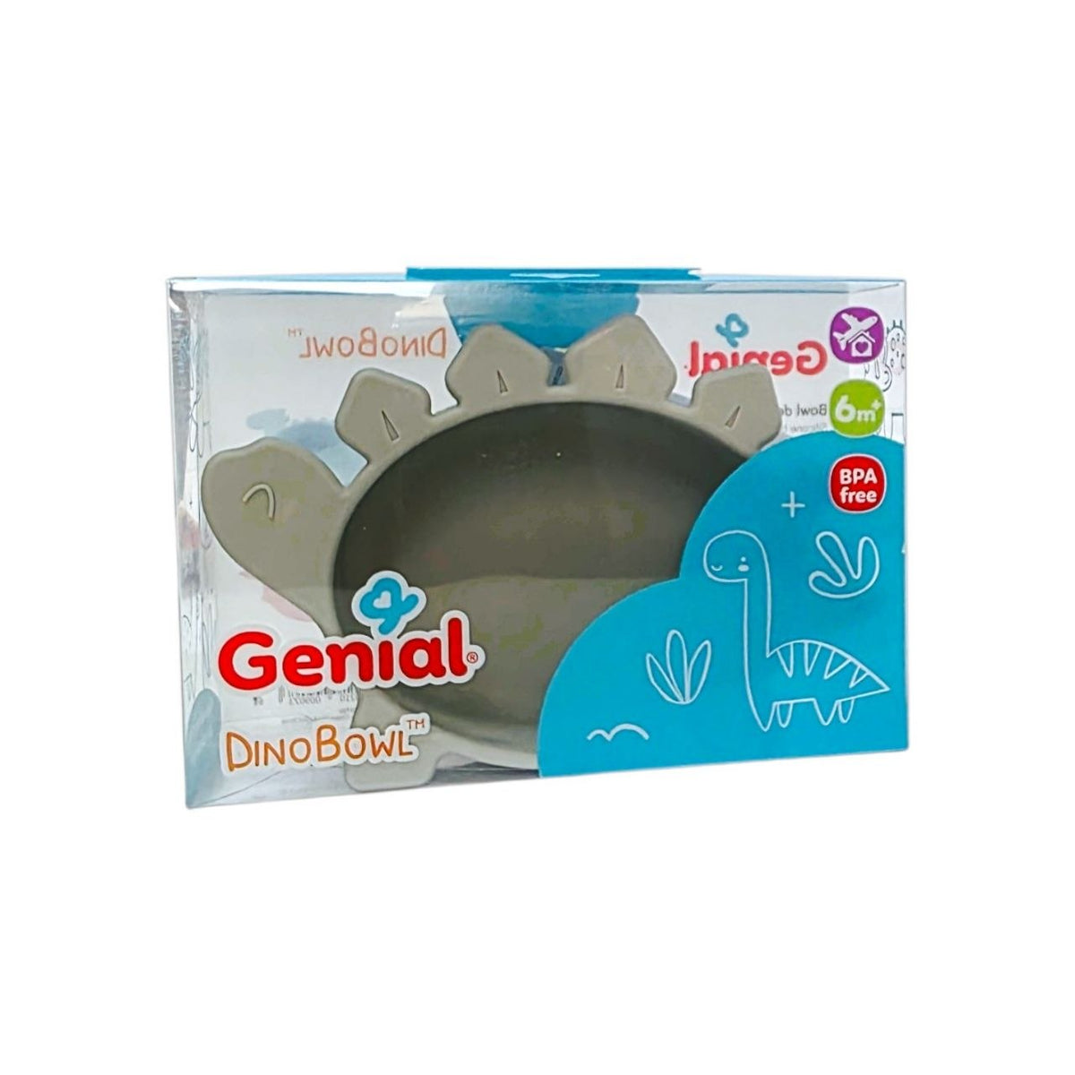 TAZON PARA BEBE CON DISEÑO DE DINOSAURIO GENIAL 10X7CM