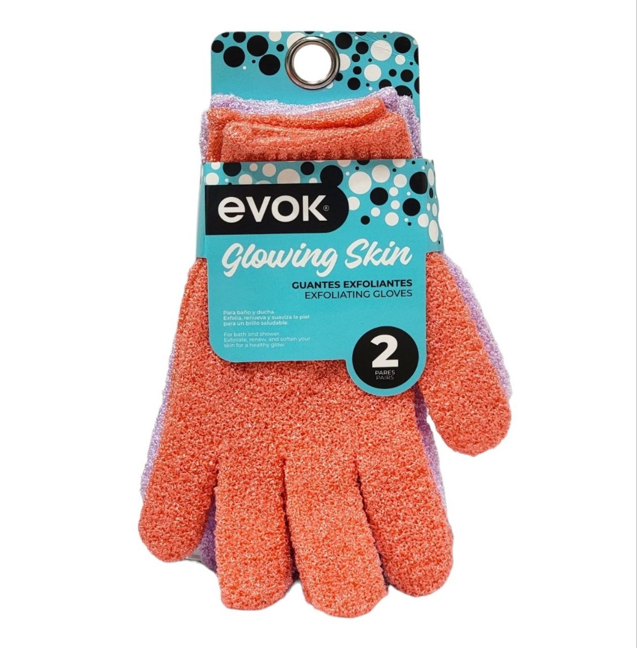SET DE GUANTES EXFOLIANTES DE DUCHA 4UND EVOK