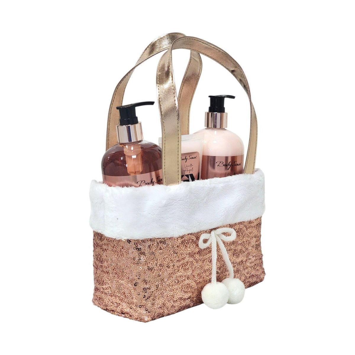 SET DE REGALO DE CUIDADO CORPORAL DE BAÑO DE VAINILLA Y MANDARINA 4PCS BODY SENSE